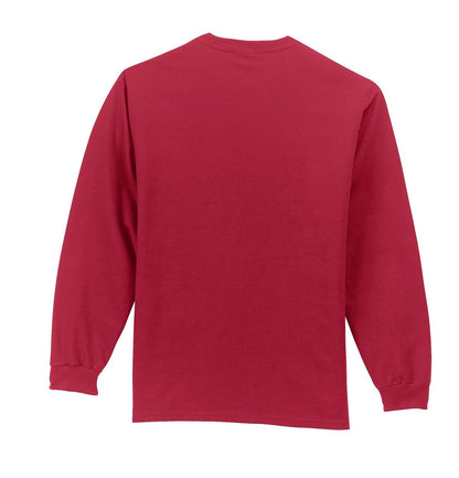Port & Company Long Sleeve Essential Pocket Tee.  PC61LSP