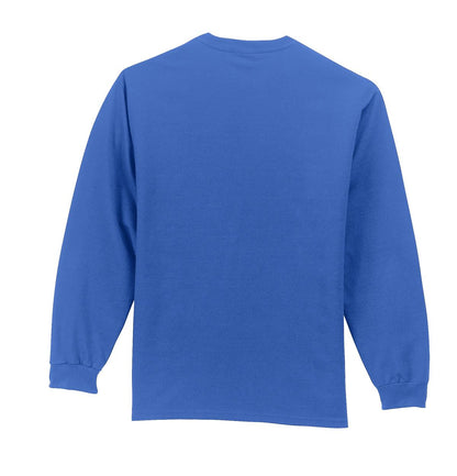Port & Company Long Sleeve Essential Pocket Tee.  PC61LSP