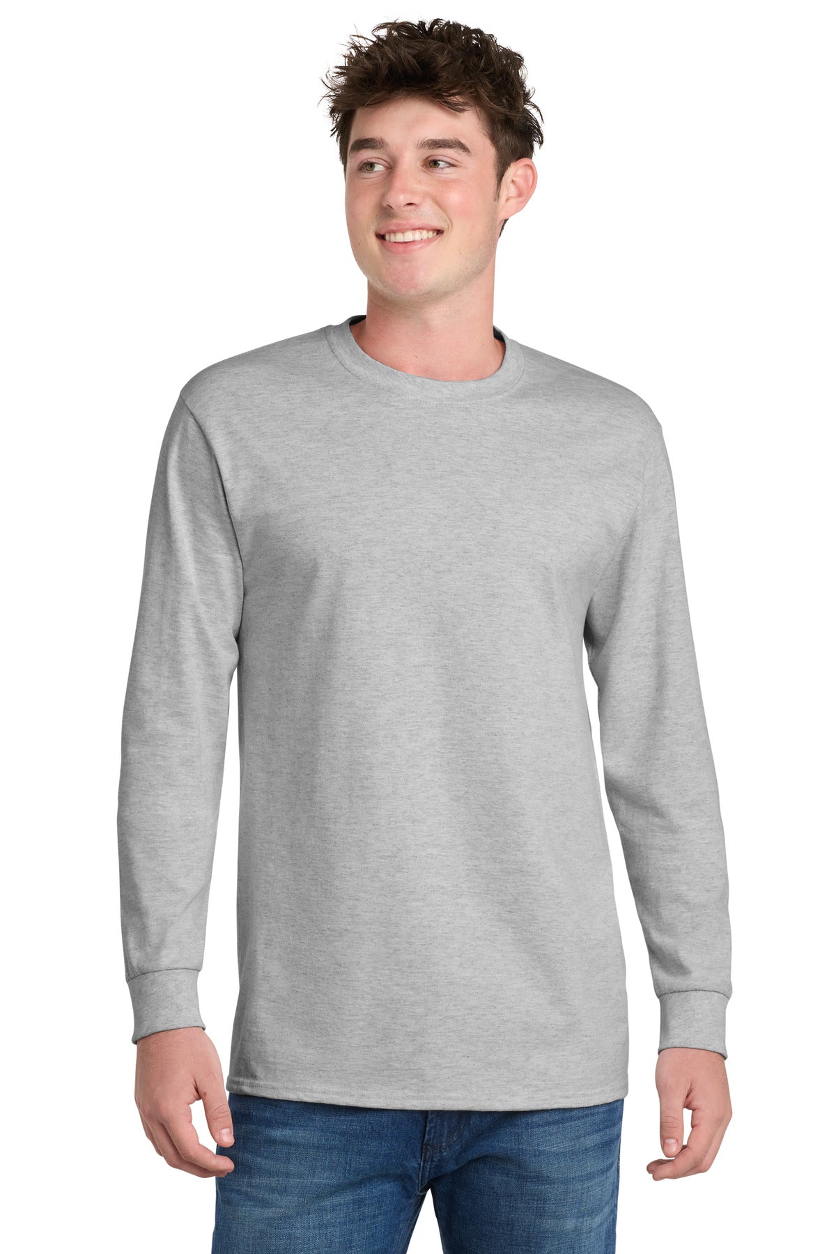 Custom Embroidered Port & Co Clothing in Ash
