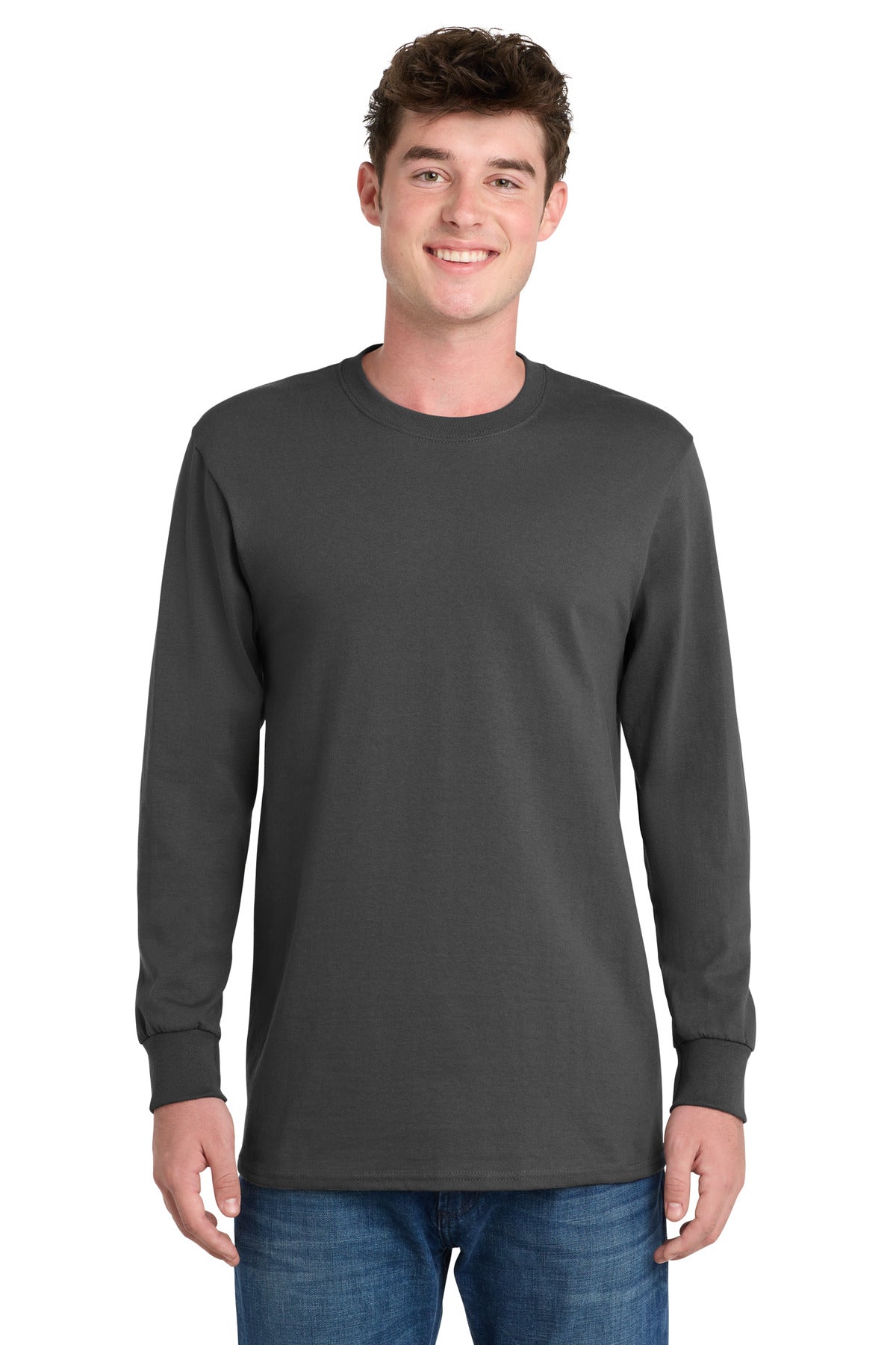Custom Embroidered Port & Co Clothing in Charcoal