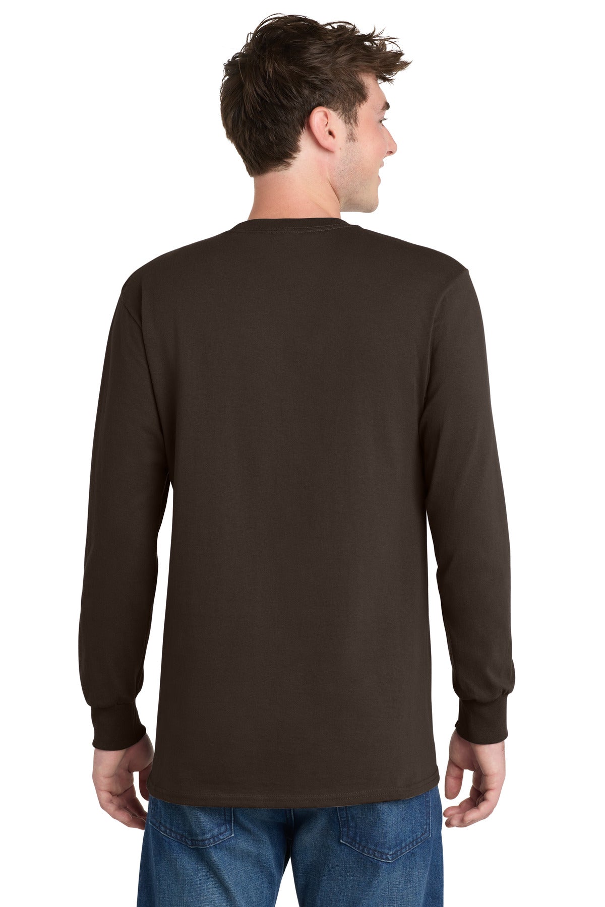 Custom Embroidered Port & Co Clothing in Dark Chocolate Brown