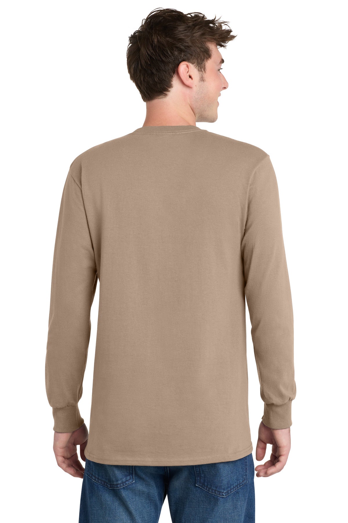 Custom Embroidered Port & Co Clothing in Sand