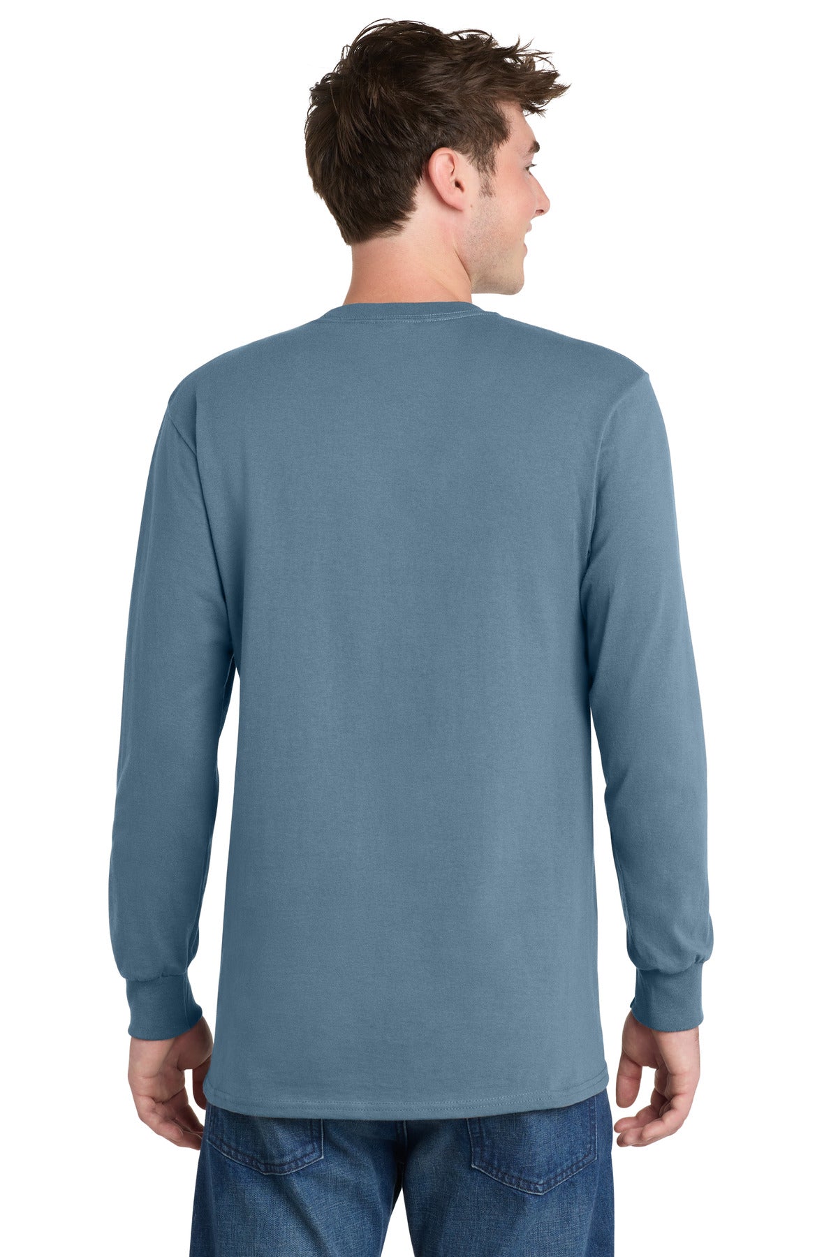 Custom Embroidered Port & Co Clothing in Stonewashed Blue