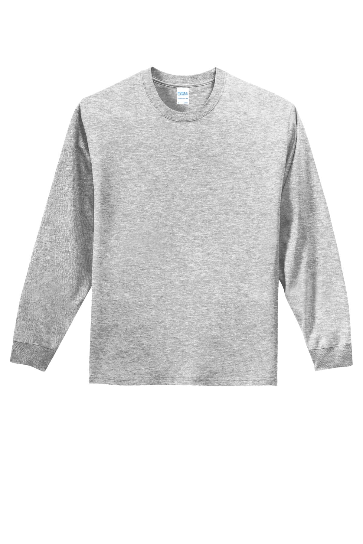 Custom Embroidered Port & Co T-Shirts  in Ash