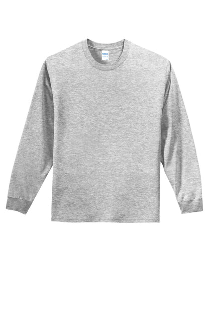 Custom Embroidered Port & Co T-Shirts  in Ash