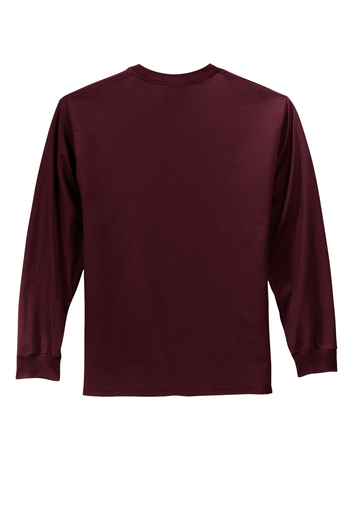 Custom Embroidered Port & Co T-Shirts  in Athletic Maroon