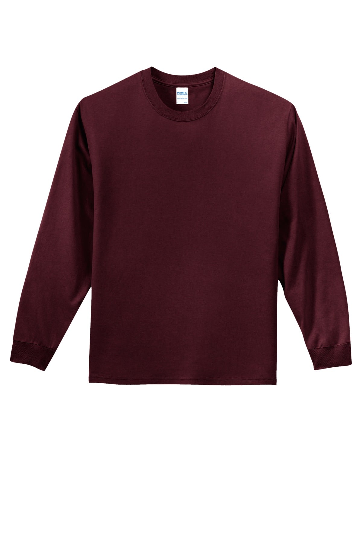 Custom Embroidered Port & Co T-Shirts  in Athletic Maroon