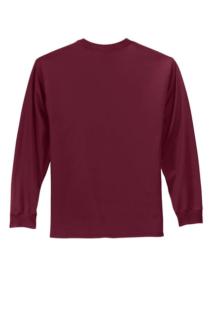 Custom Embroidered Port & Co T-Shirts  in Cardinal