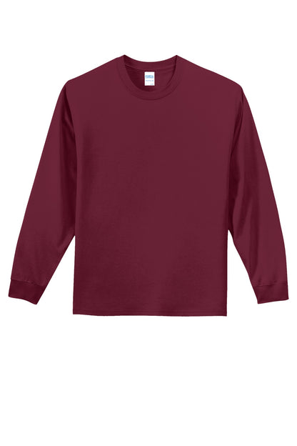 Custom Embroidered Port & Co T-Shirts  in Cardinal