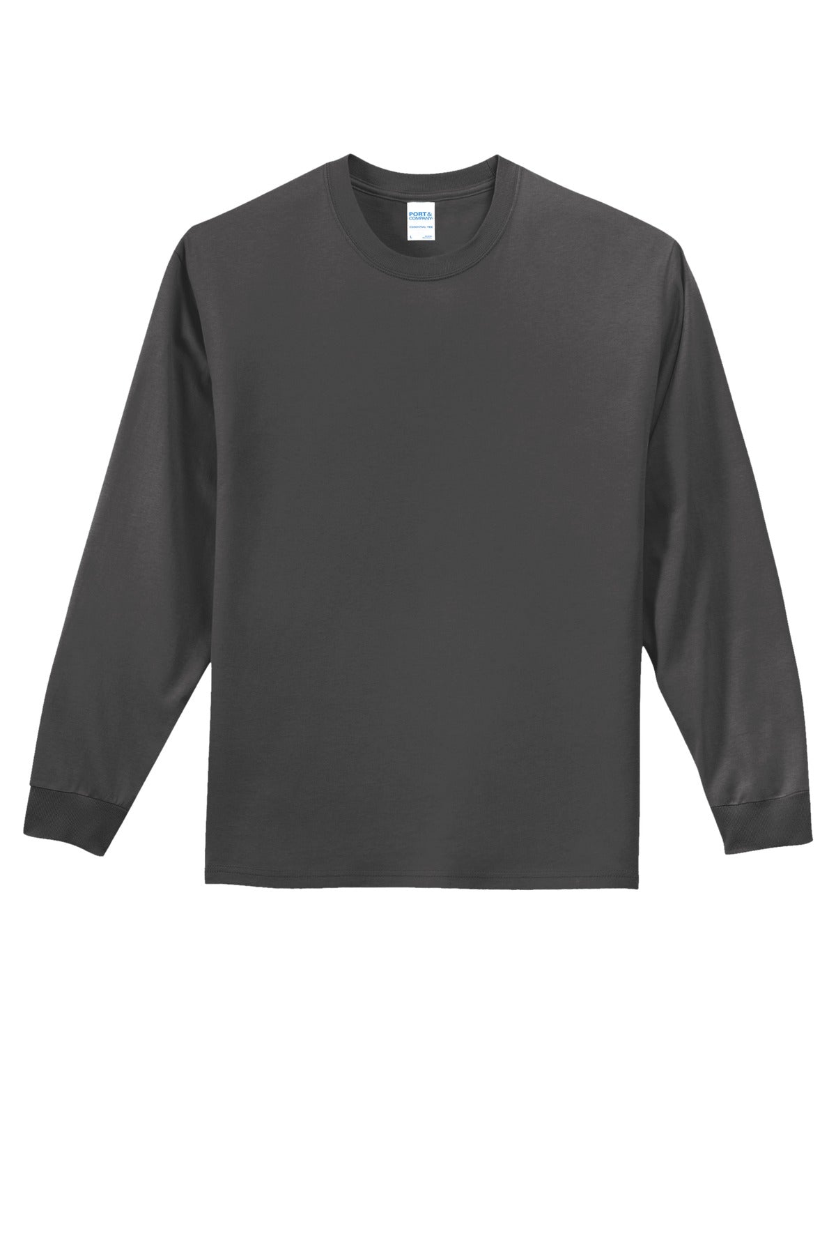 Custom Embroidered Port & Co T-Shirts  in Charcoal