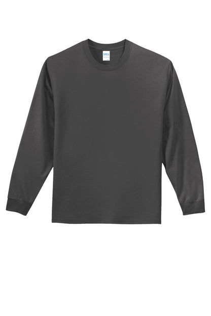 Custom Embroidered Port & Co T-Shirts  in Charcoal