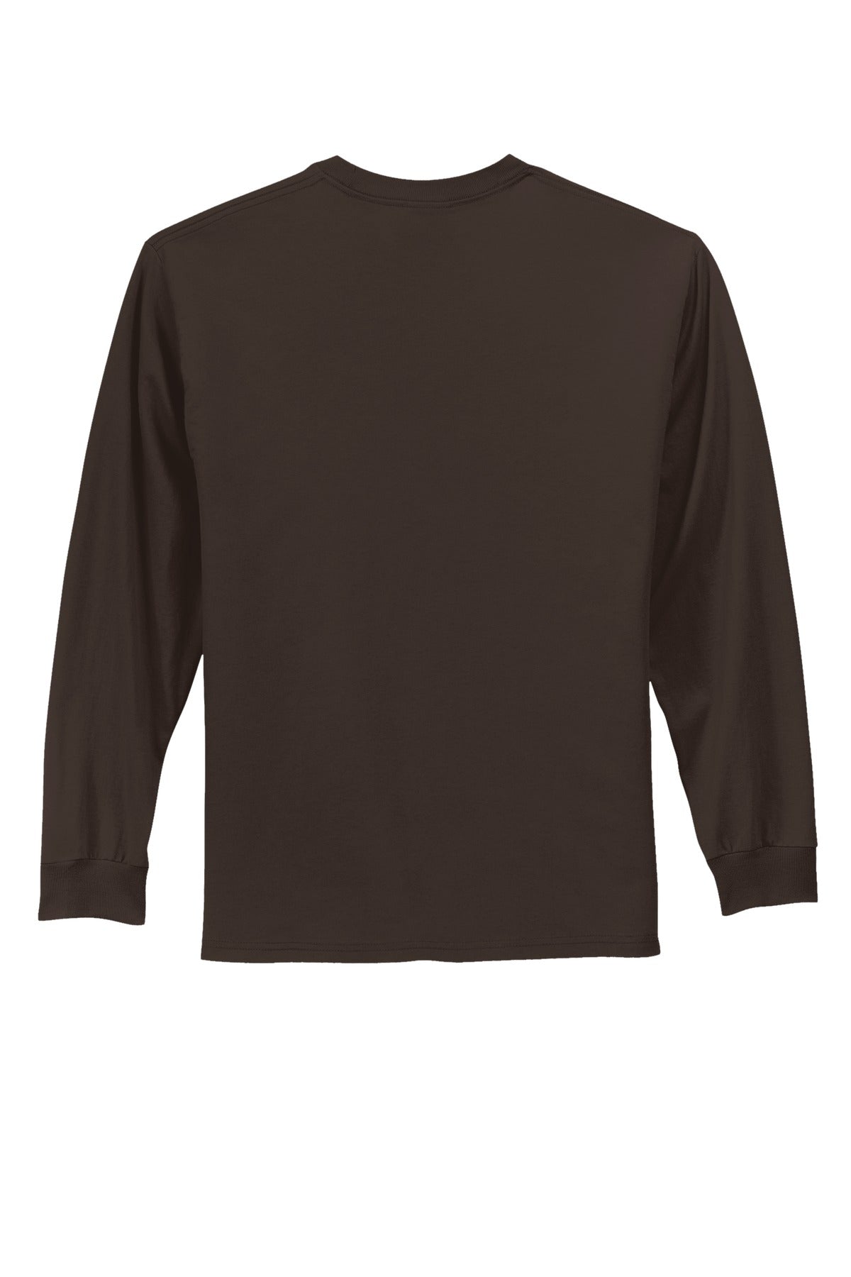 Custom Embroidered Port & Co T-Shirts  in Dark Chocolate Brown