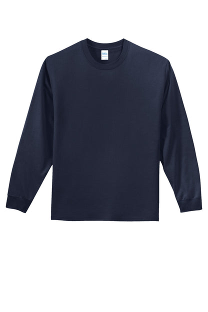 Custom Embroidered Port & Co T-Shirts  in Deep Navy