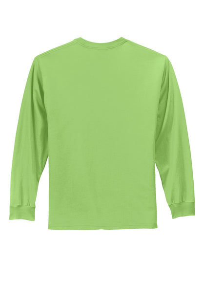 Custom Embroidered Port & Co T-Shirts  in Lime