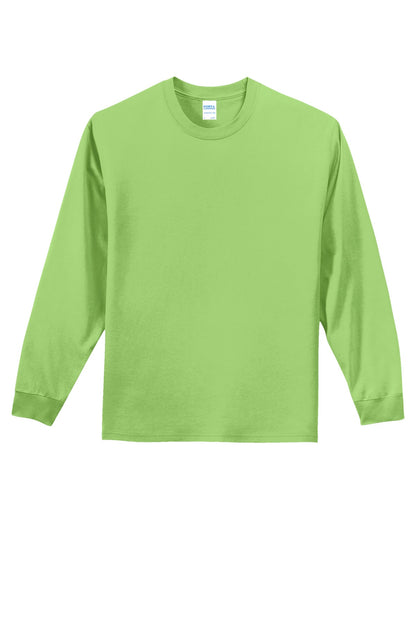 Custom Embroidered Port & Co T-Shirts  in Lime