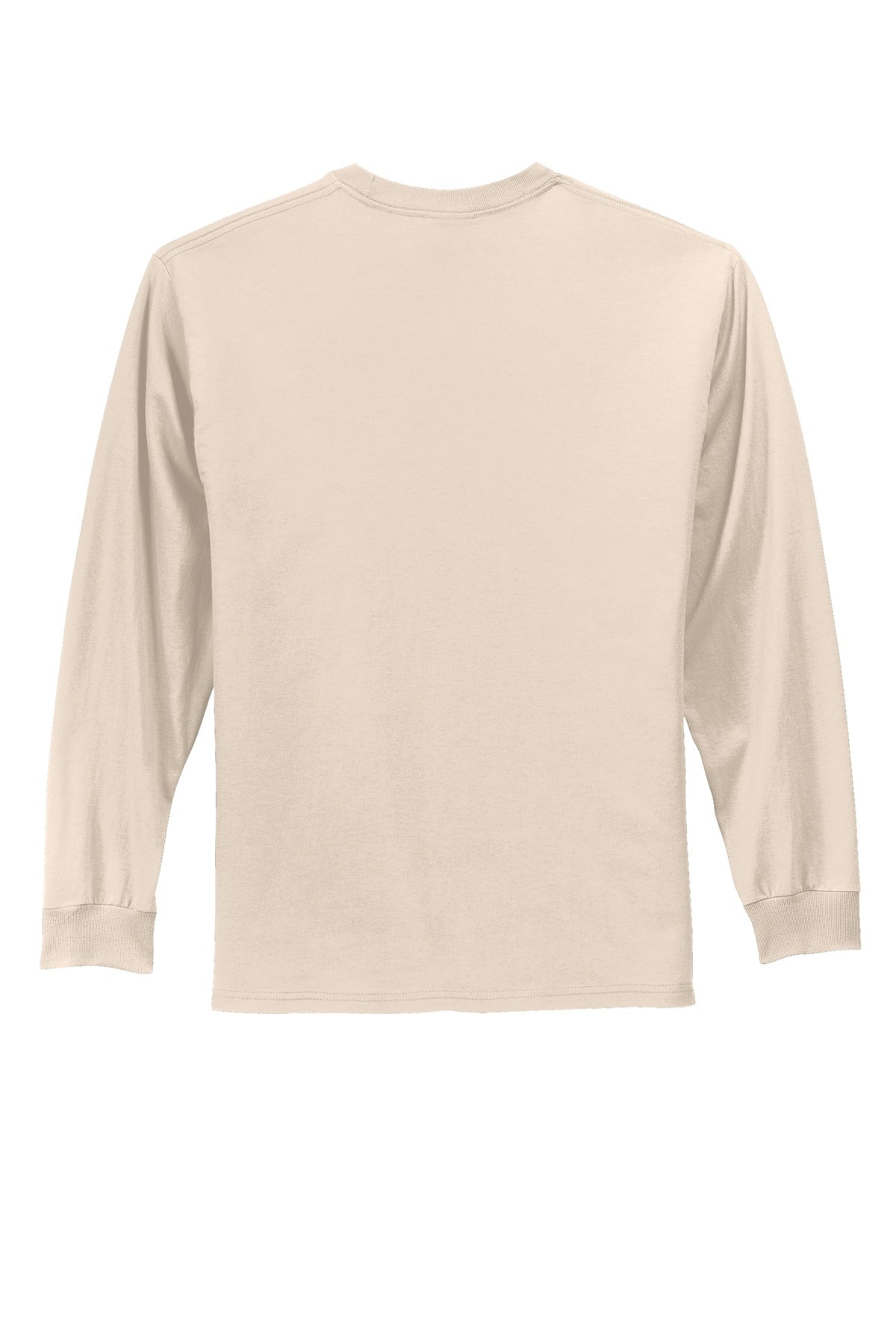 Custom Embroidered Port & Co T-Shirts  in Natural
