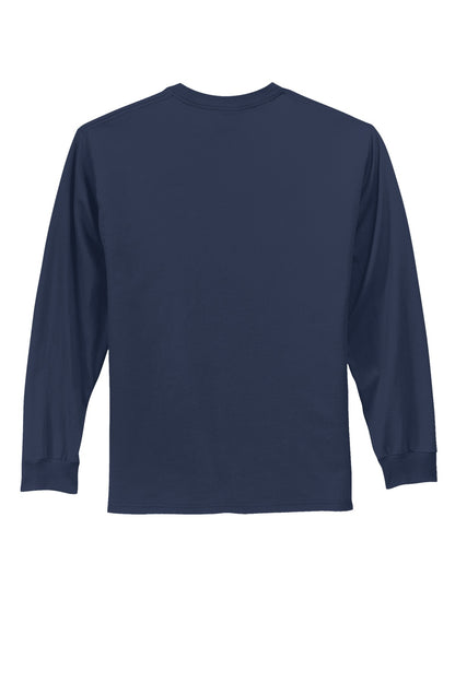 Custom Embroidered Port & Co T-Shirts  in Navy