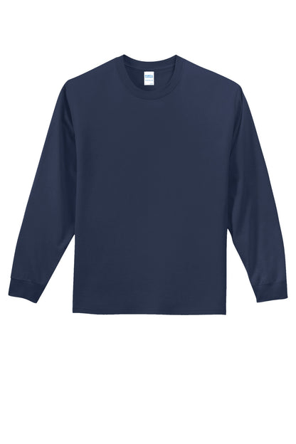 Custom Embroidered Port & Co T-Shirts  in Navy