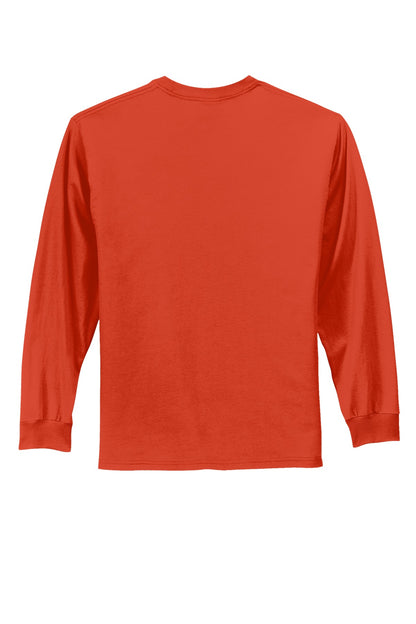 Custom Embroidered Port & Co T-Shirts  in Orange