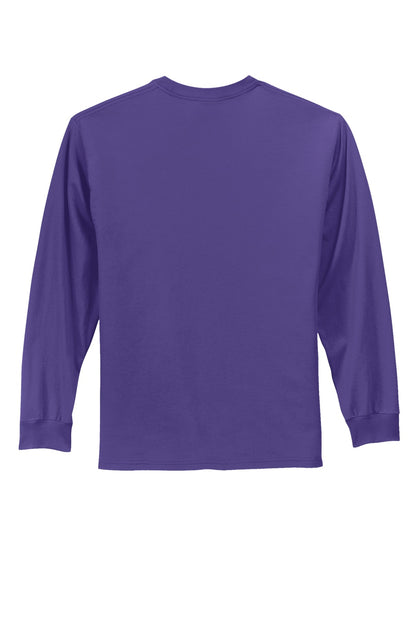 Custom Embroidered Port & Co T-Shirts  in Purple