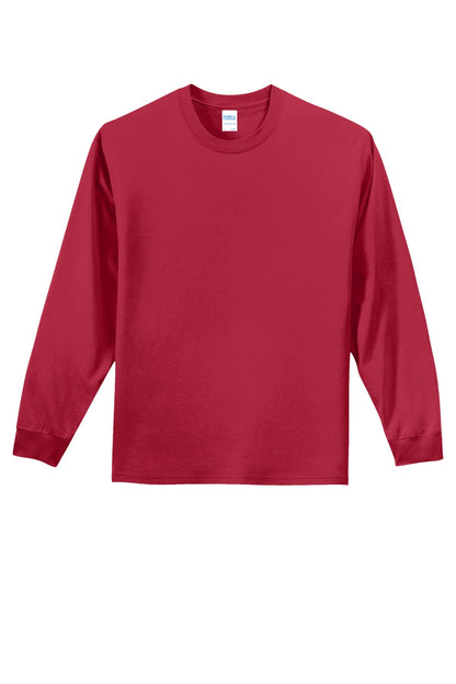 Custom Embroidered Port & Co T-Shirts  in Red