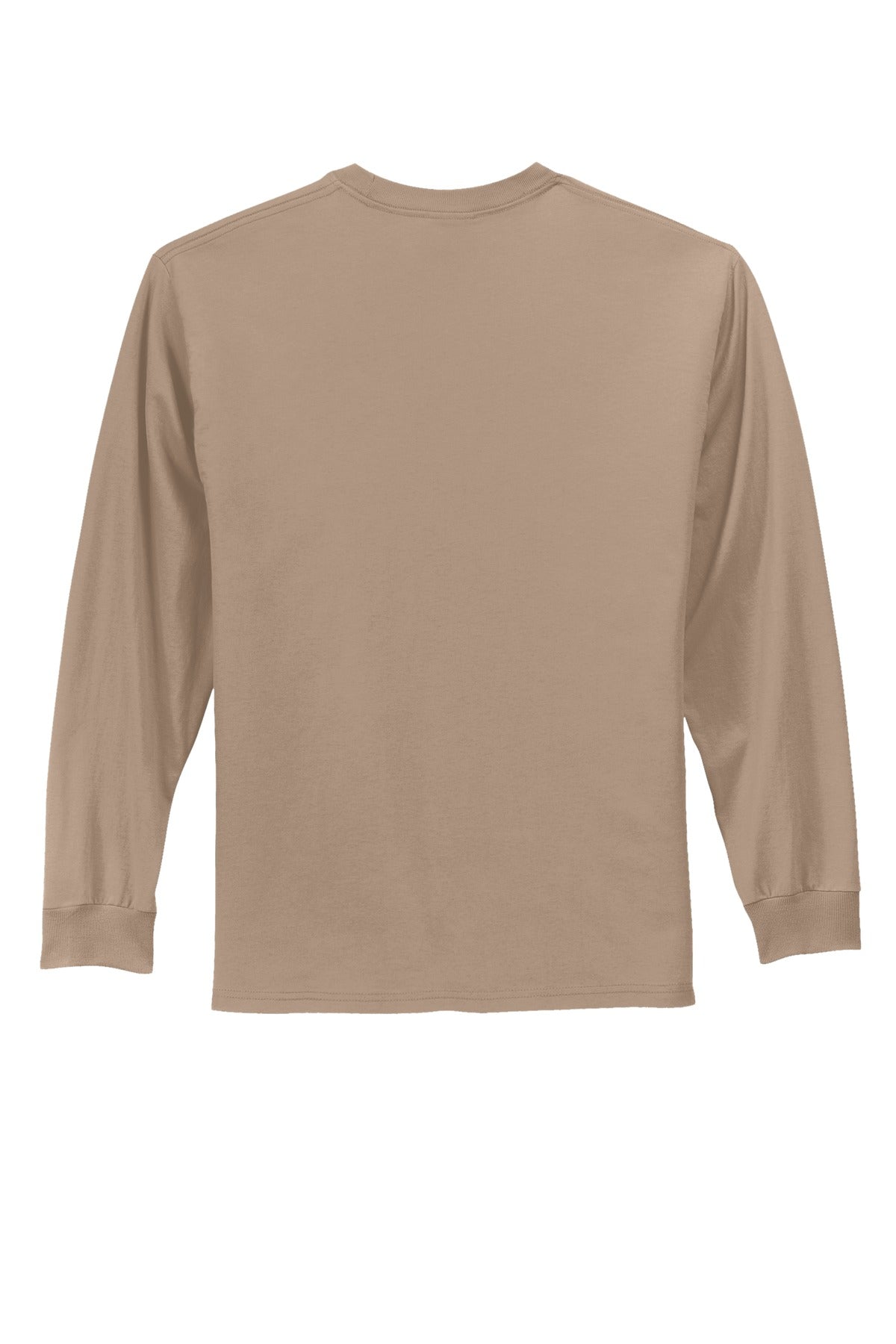 Custom Embroidered Port & Co T-Shirts  in Sand