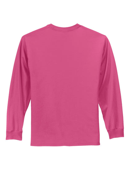 Custom Embroidered Port & Co T-Shirts  in Sangria