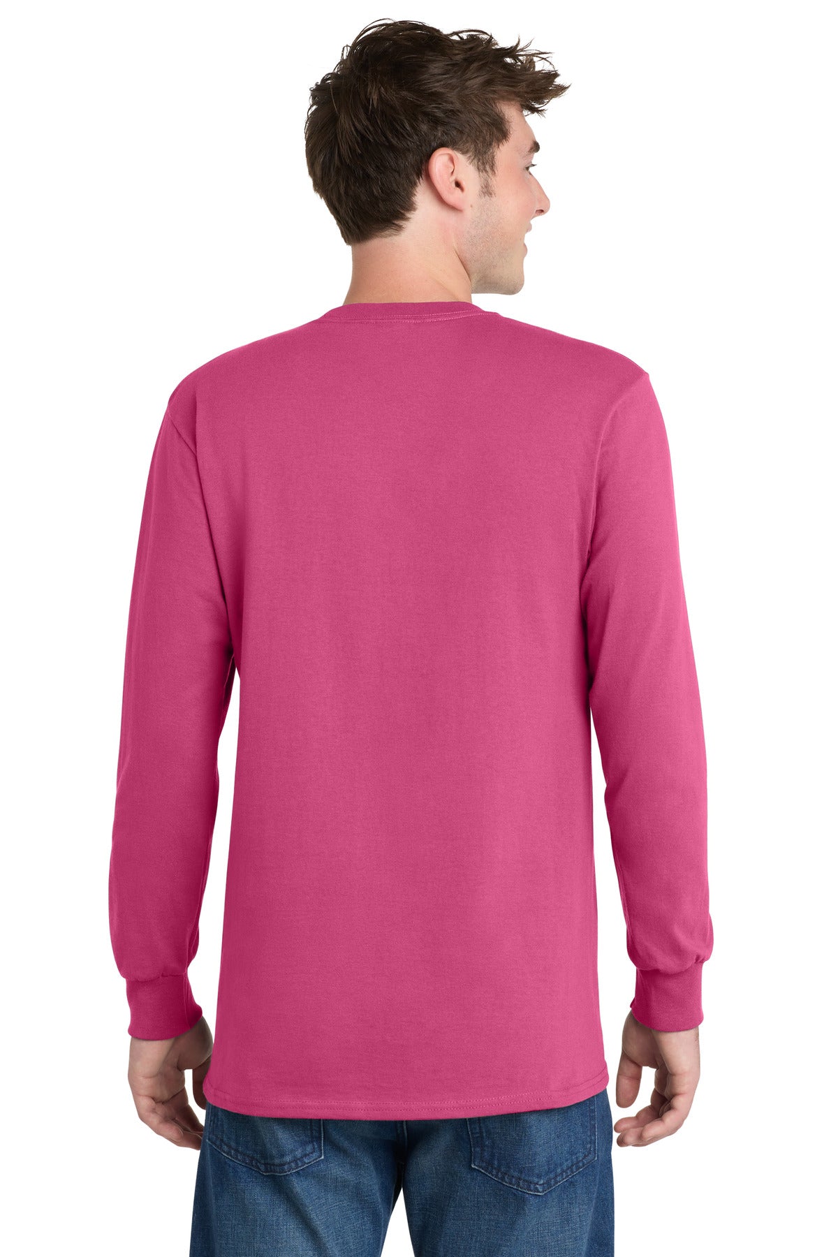 Custom Embroidered Port & Co T-Shirts  in Sangria