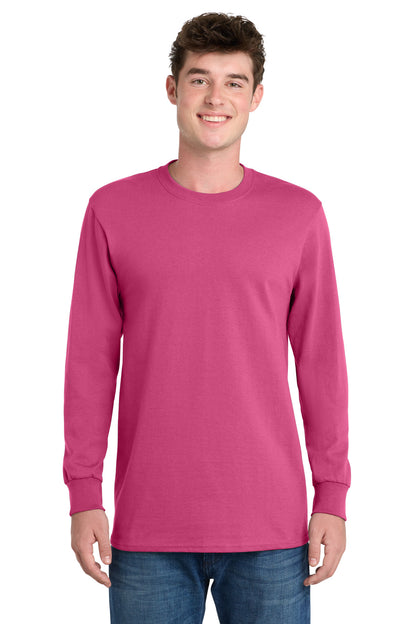 Custom Embroidered Port & Co T-Shirts  in Sangria