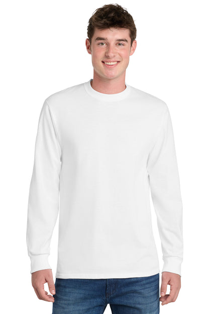 Custom Embroidered Port & Co T-Shirts  in White