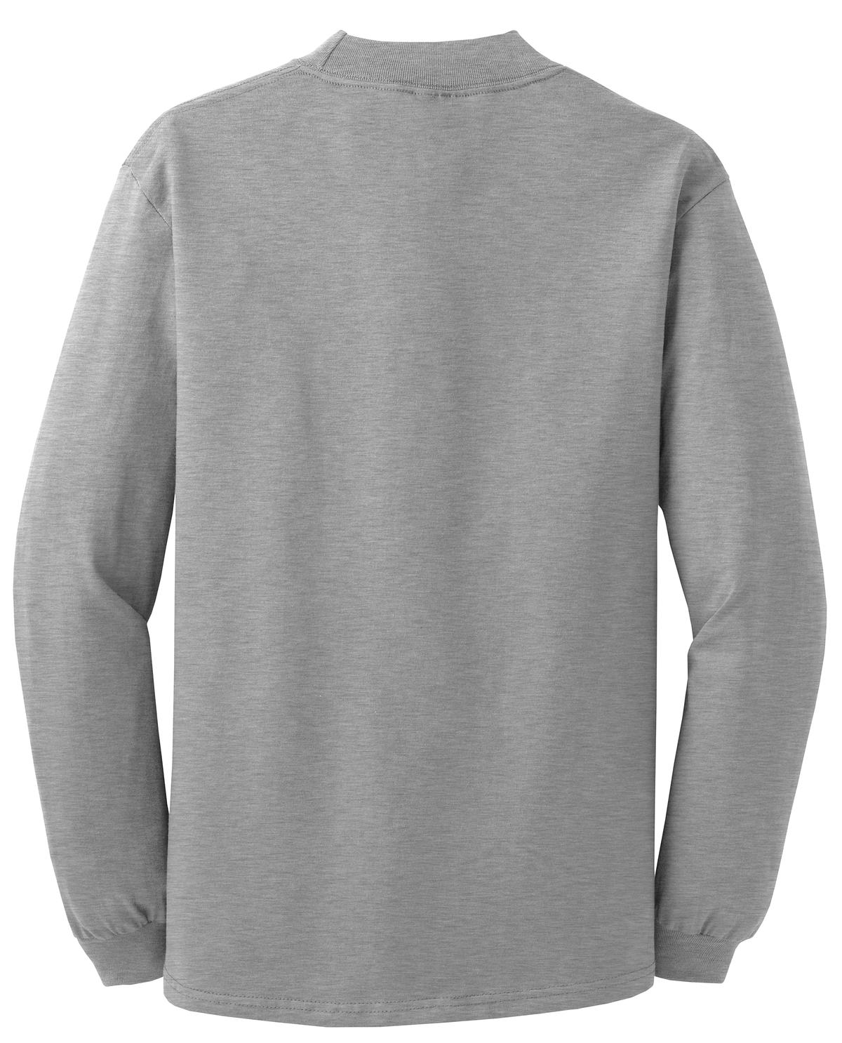 Custom Embroidered Port & Co Polos in Athletic Heather