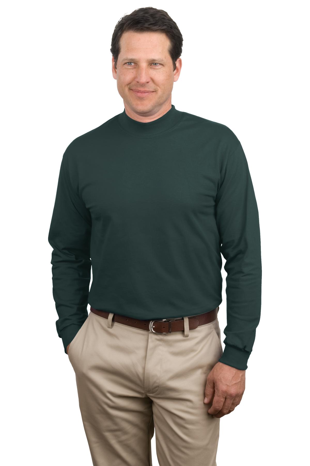 Custom Embroidered Port & Co Polos in Dark Green