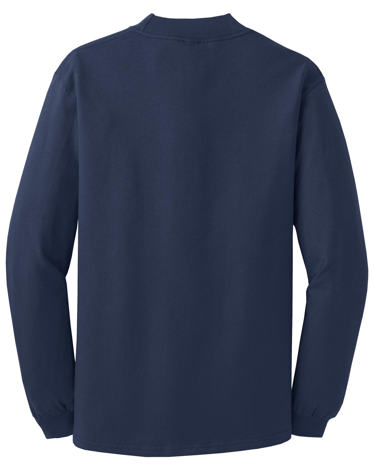 Custom Embroidered Port & Co Polos in Navy