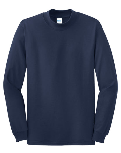 Custom Embroidered Port & Co Polos in Navy