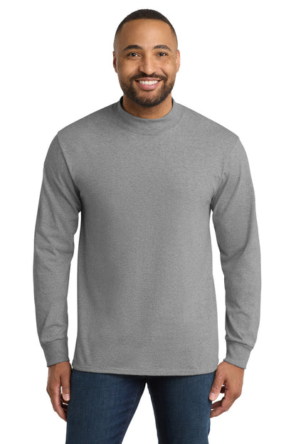 Custom Embroidered Port & Co Polos in Athletic Heather