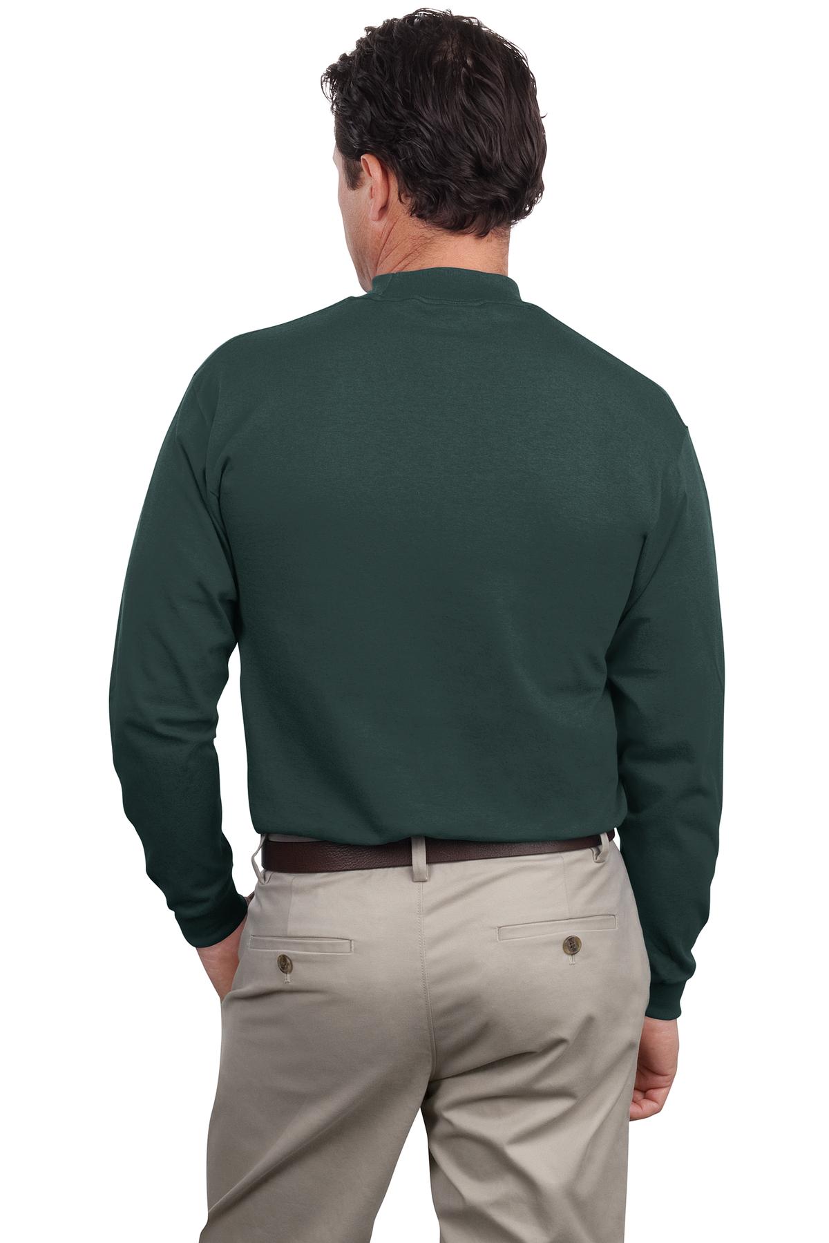 Custom Embroidered Port & Co Polos in Dark Green