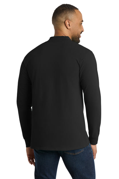 Custom Embroidered Port & Co Polos in Jet Black