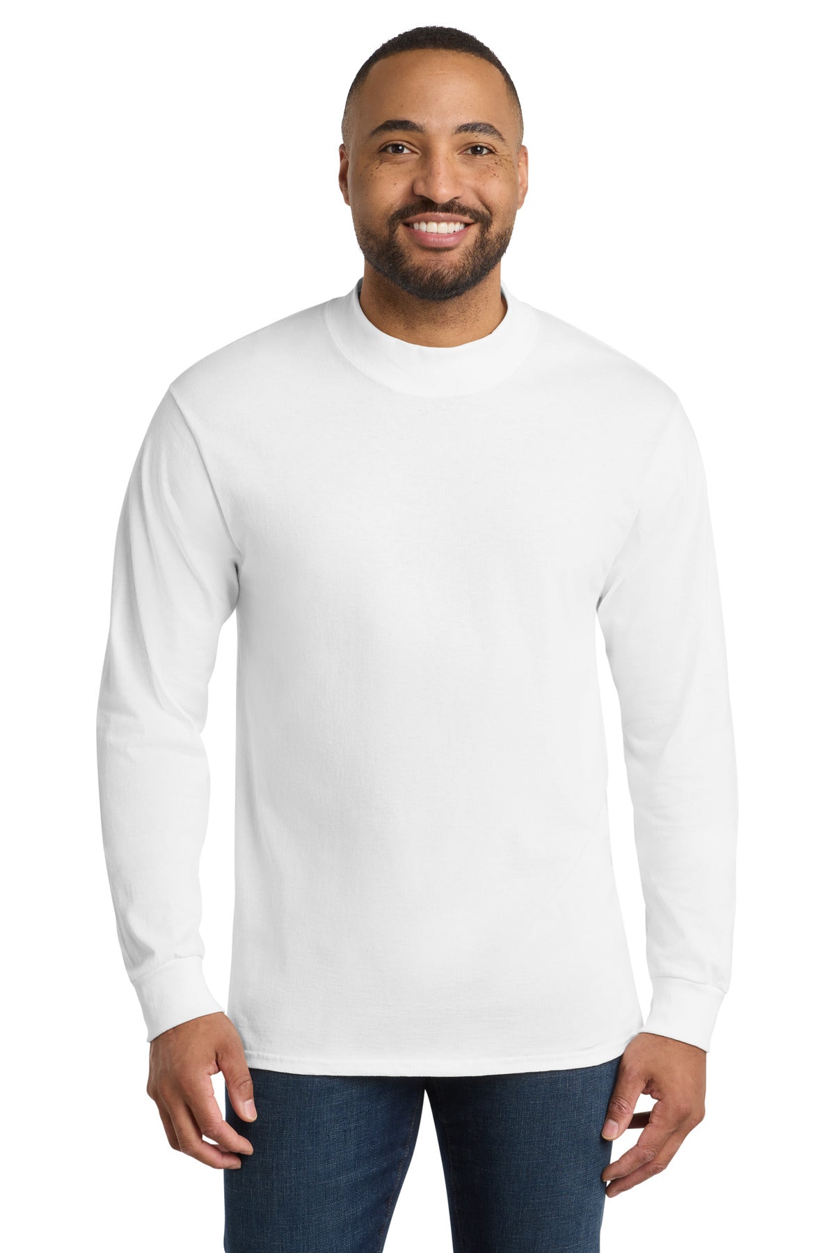 Custom Embroidered Port & Co Polos in White