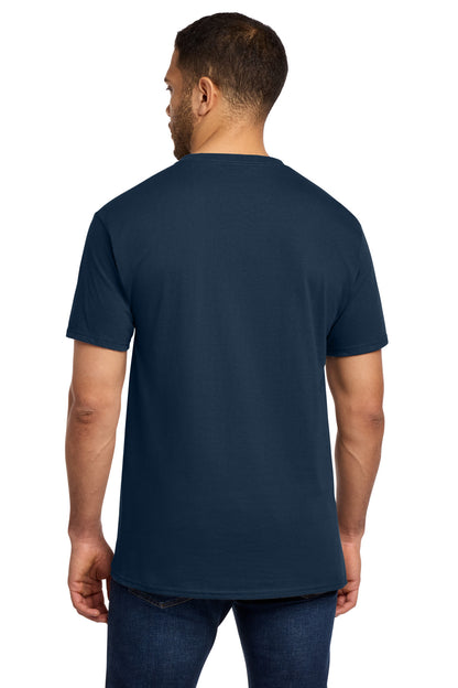 Custom Embroidered Port & Co T-Shirts  in Navy