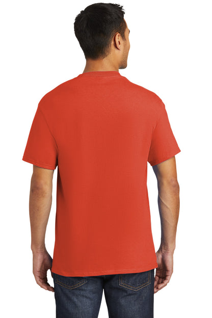 Custom Embroidered Port & Company - Tall Essential Pocket Tee. PC61PT,Orange