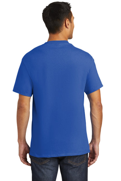 Custom Embroidered Port & Company - Tall Essential Pocket Tee. PC61PT,Royal