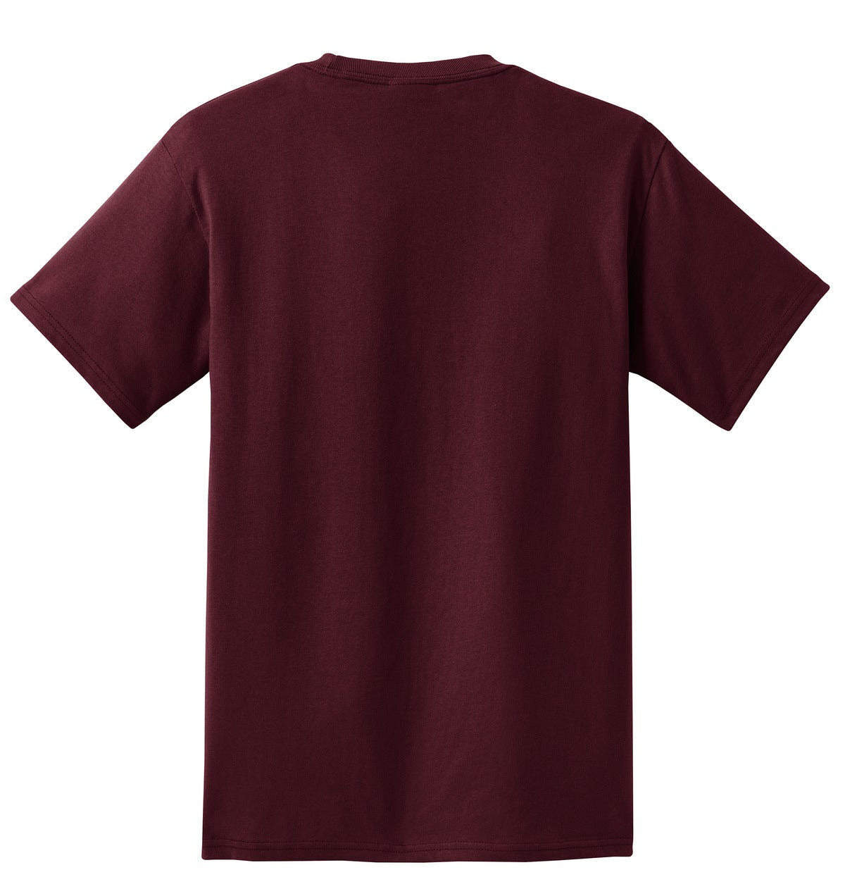 Custom Embroidered Port & Co T-Shirts  in Athletic Maroon