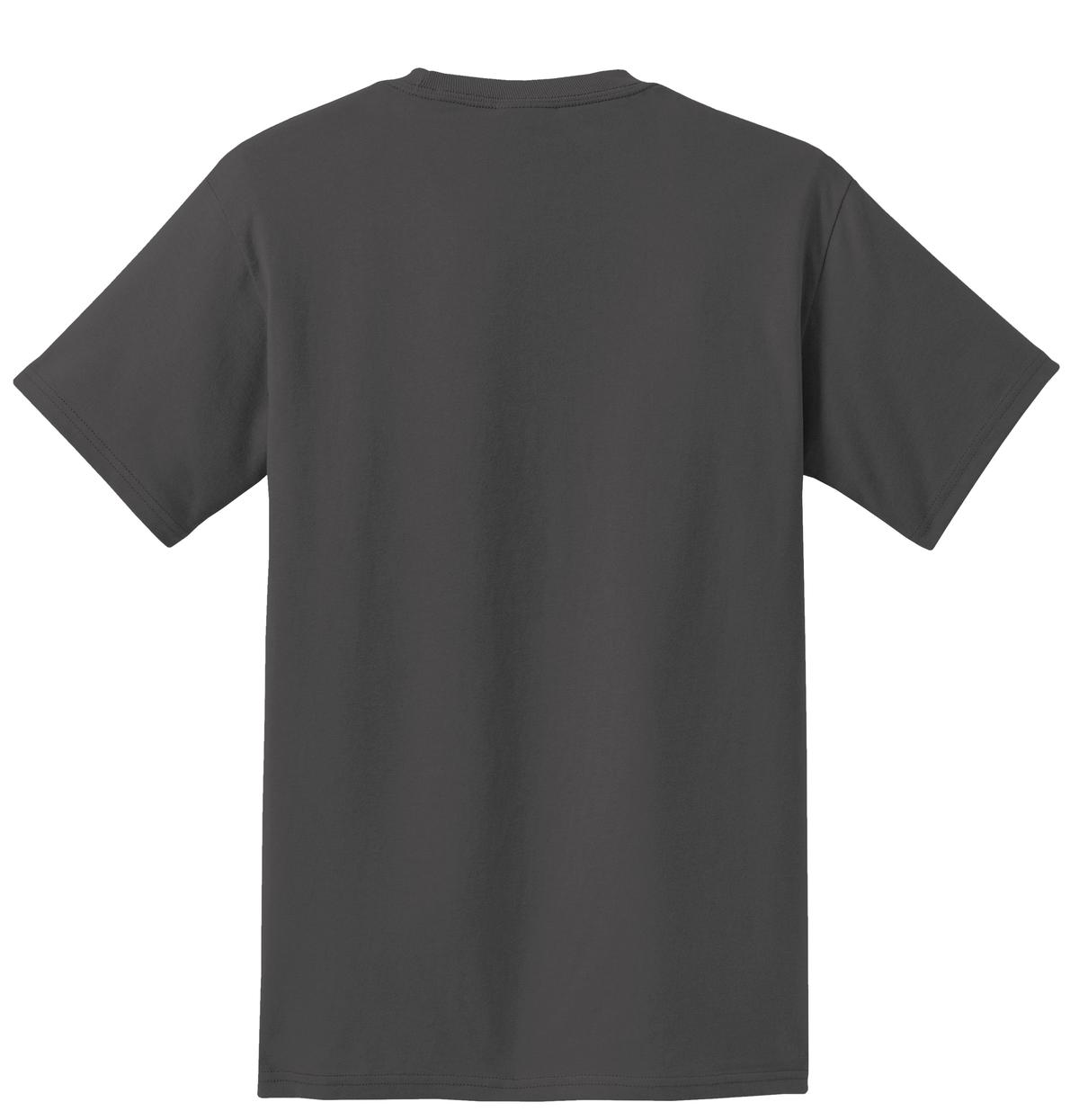 Custom Embroidered Port & Co T-Shirts  in Charcoal