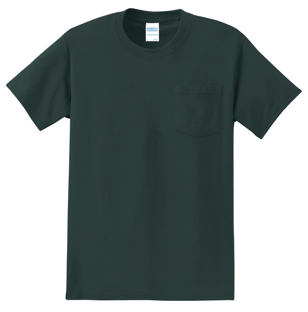 Custom Embroidered Port & Co T-Shirts  in Dark Green