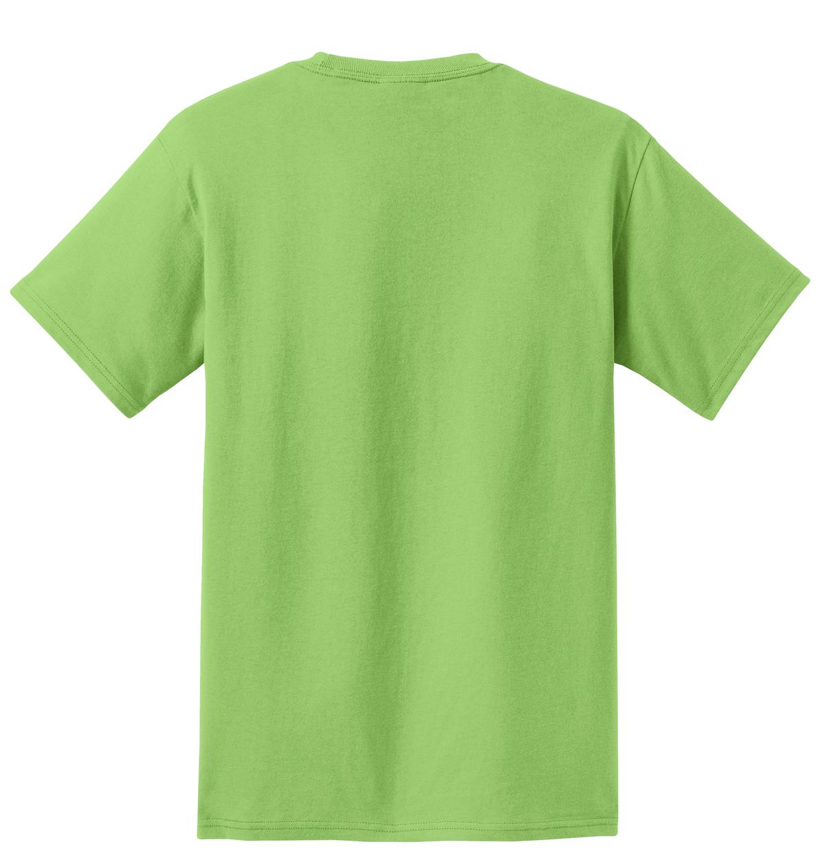 Custom Embroidered Port & Co T-Shirts  in Lime