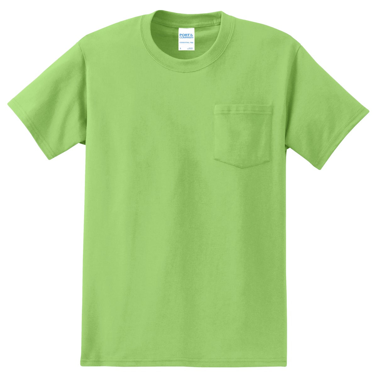 Custom Embroidered Port & Co T-Shirts  in Lime