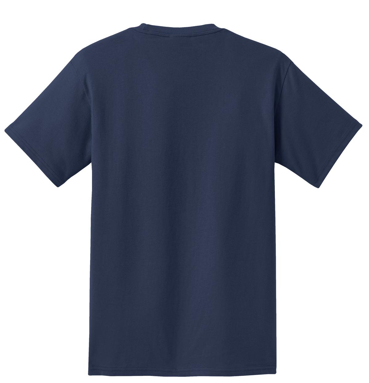 Custom Embroidered Port & Co T-Shirts  in Navy