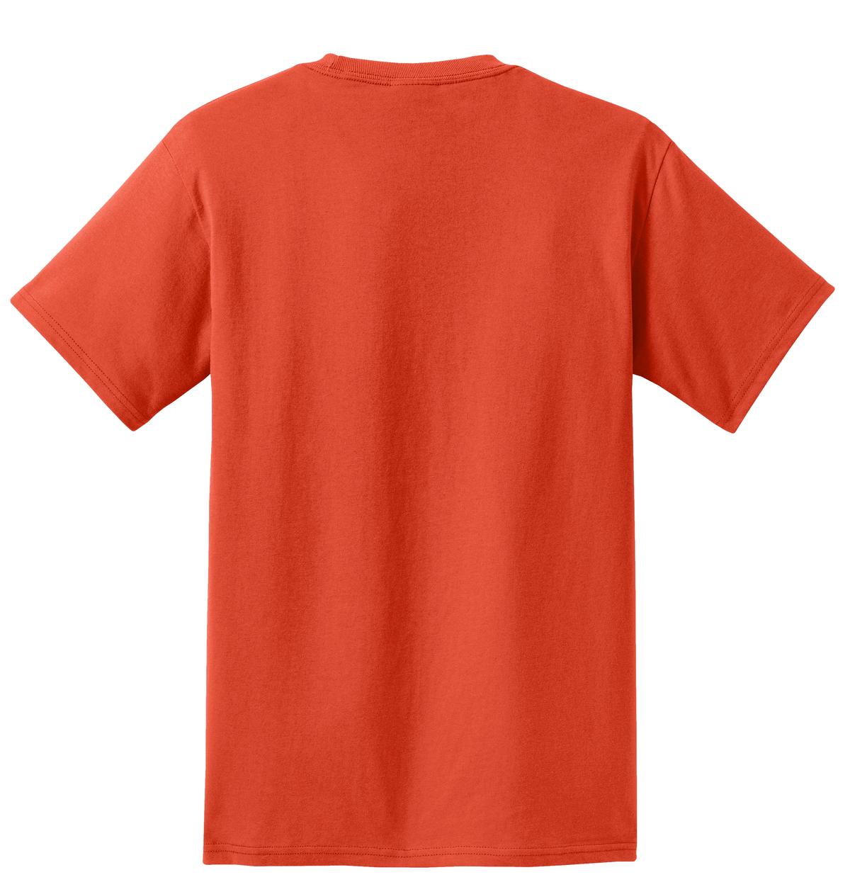 Custom Embroidered Port & Co T-Shirts  in Orange