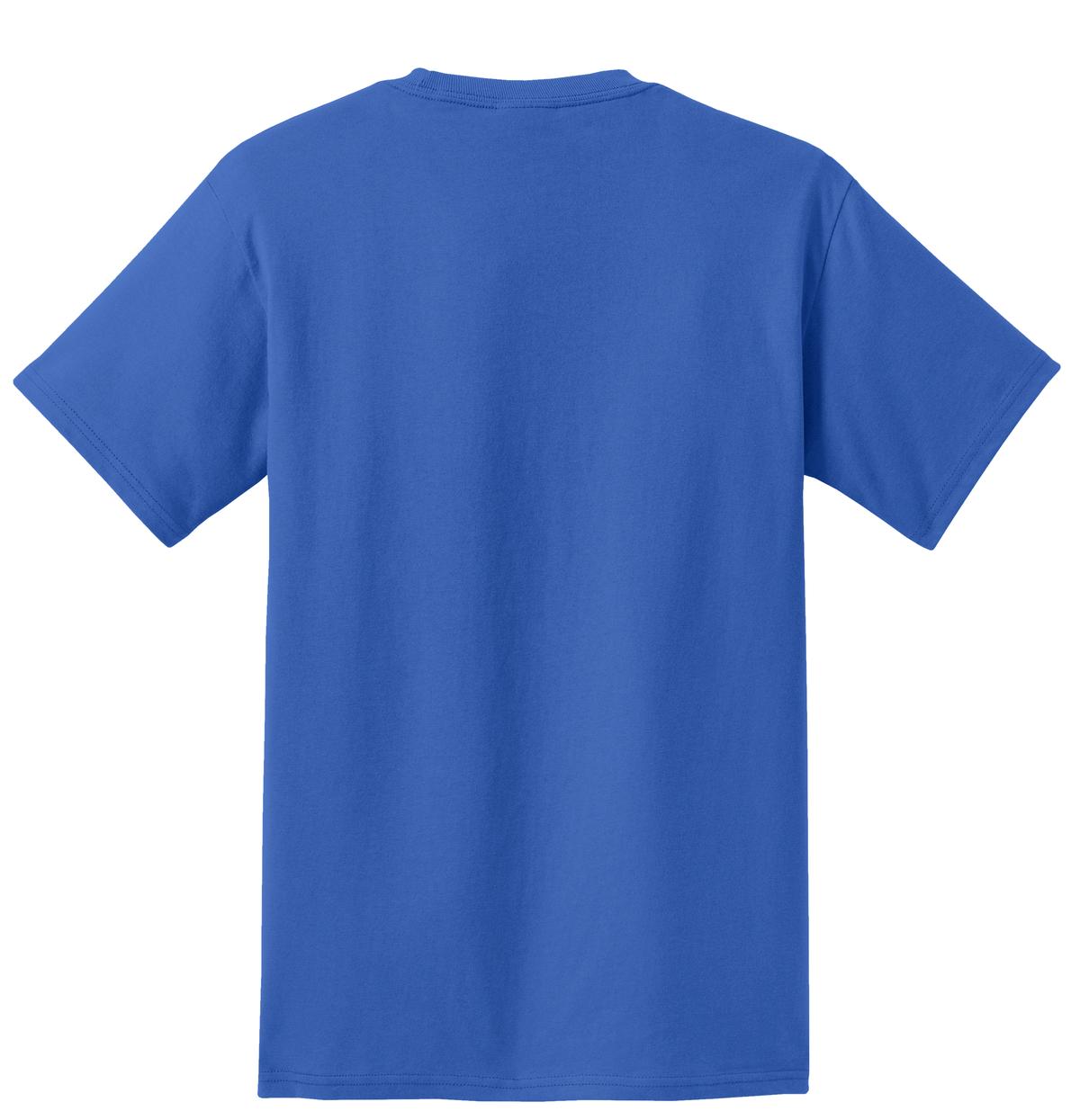 Custom Embroidered Port & Co T-Shirts  in Royal