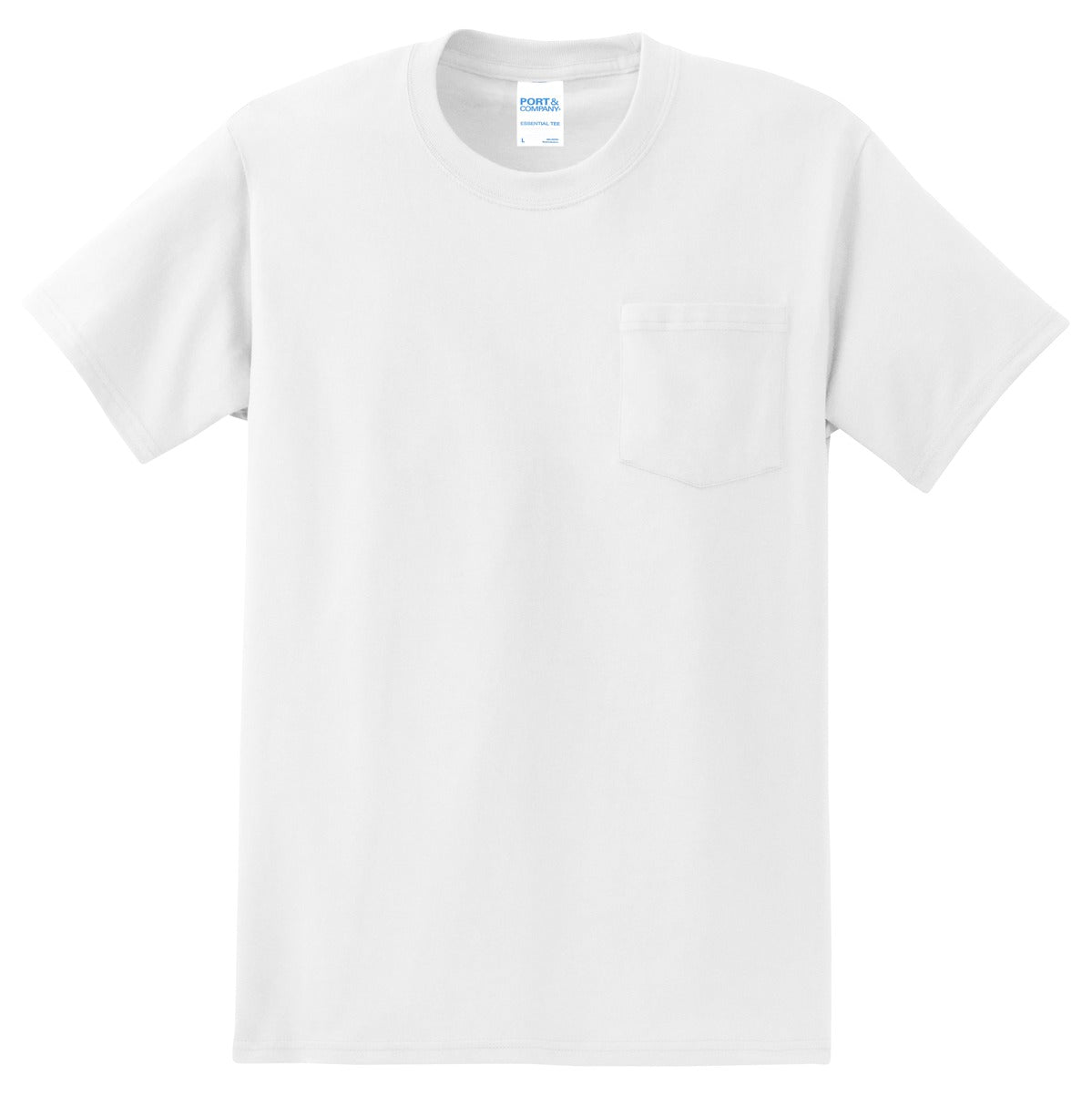 Custom Embroidered Port & Co T-Shirts  in White